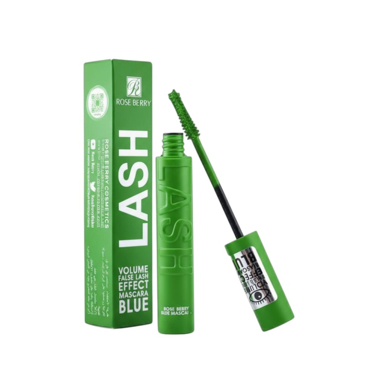 ماسكارا لاش لتكثيف الرموش ضد الماء لون اخضر من روز بيري بحجم  14 مل