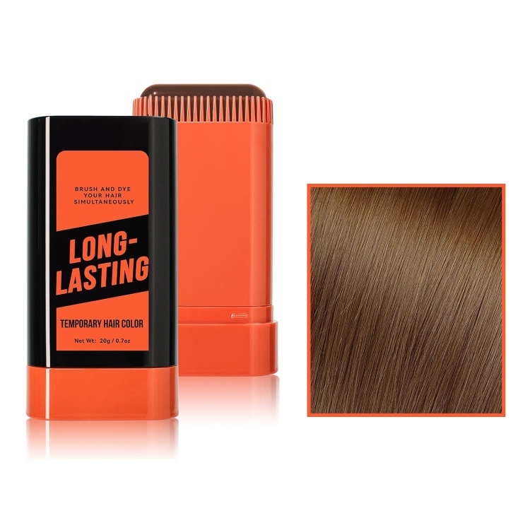 مشط صبغة ضد الماء للشعر واللحية لون بني 