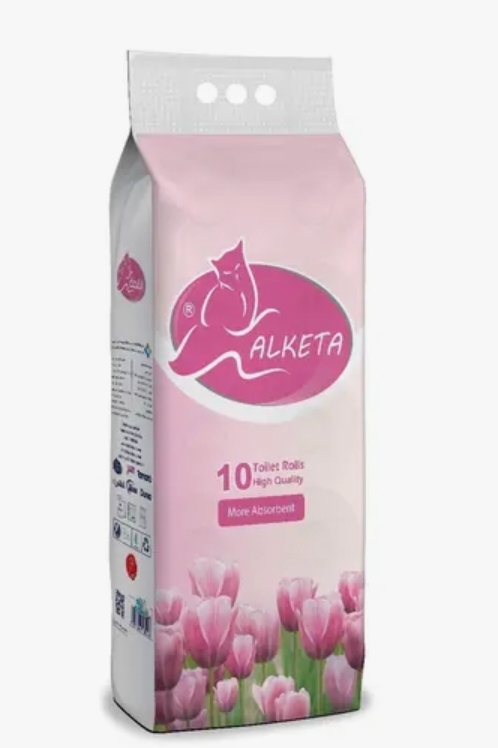 القطة رول تواليت 25 متر 10حبات