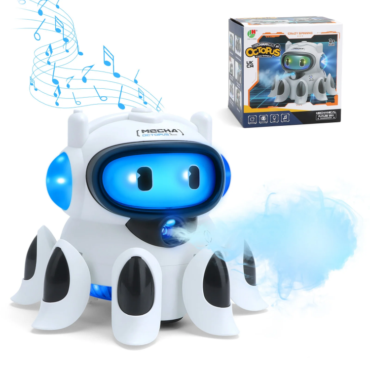 لعبة الروبوت الأخطبوط المضيئة  للأطفال 