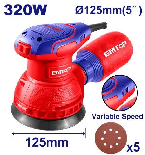     ماكنه حف دائري جديد 5"  320 W مع 5 ورقات يوجد تحكم في الرجه   EFSR23206