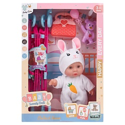 لعبة دمية "بيبي دول" ارتفاع 20 سم مع عربة