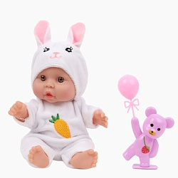 لعبة دمية "بيبي دول" ارتفاع 20 سم مع عربة