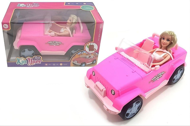 لعبه دمية مع سيارة رياضية رودستر