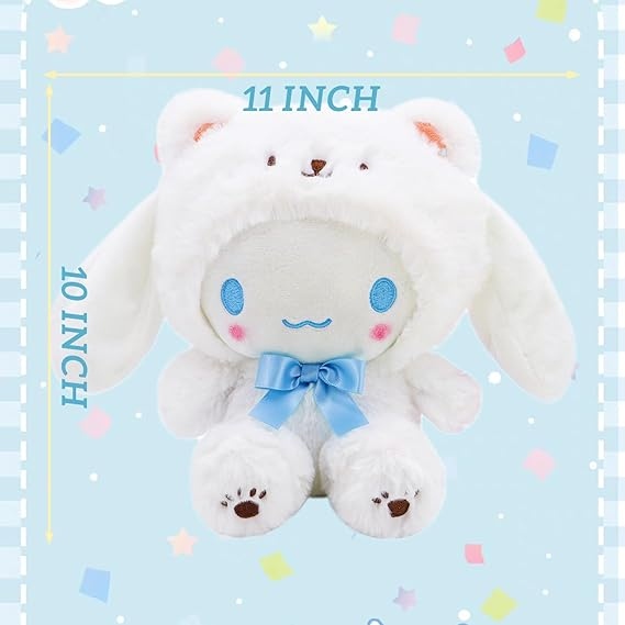 دمية قطنية  مع شنتة بتصميم شخصية سانريو كاواي