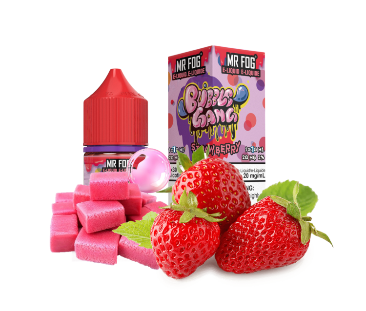 Mr. Fog Bubble Gang Strawberry -  SaltNic,  Vape Juice -  10ml, 20mg Nicotine