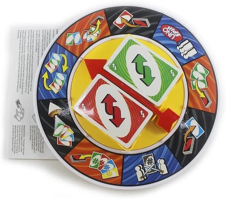 لعبة اونو سبين الممتعة للأطفال والكبار