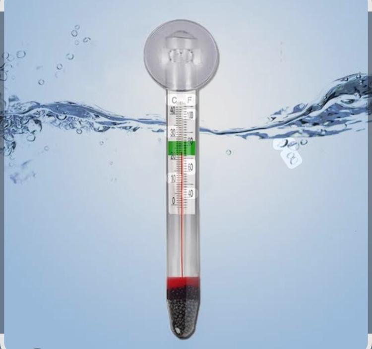 ميزان الحرارة الزجاجي الأصفر