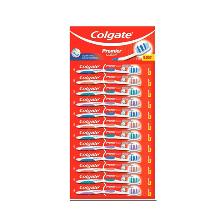 فرشاة أسنان كولجيت بريمر كلين كرت عدد 12 قطعة