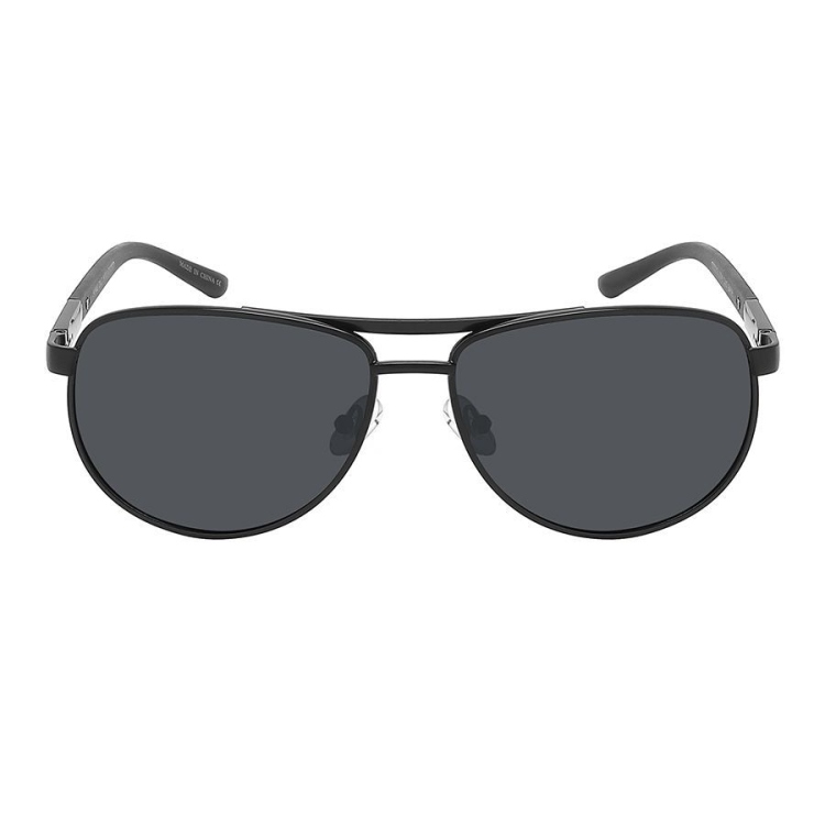 EyeframesInt-THE-115196S-P, Polarized Aviator Men Sunglasses With Spring Hinge, Assorted Colors