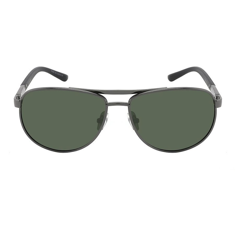 EyeframesInt-THE-115196S-P, Polarized Aviator Men Sunglasses With Spring Hinge, Assorted Colors