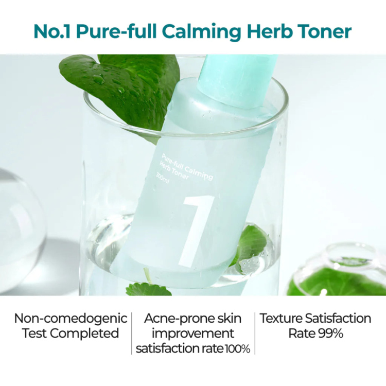 Numbuzin No.1 Pure Full Calming Herb toner,تونر  الاعشاب المهدئ والمعالج للمسام