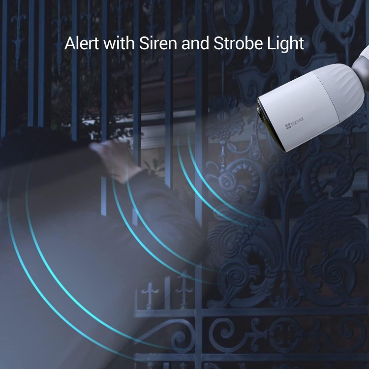 EZVIZ BC1-B3 2MP  WI-FI CAMERA KIT - 2.8MM - 12,900 MAH - 2.4 GHZ WI-FI- IP66 - MICROSD CARDS UP TO 256 GB WI-FI CAMERA KIT - 2.8MM - 12,900 MAH - 2.4