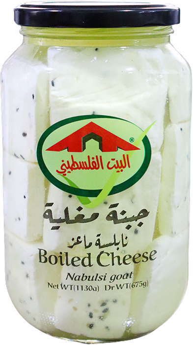 جبنة مغلية نابلسية ماعز بالقزحة