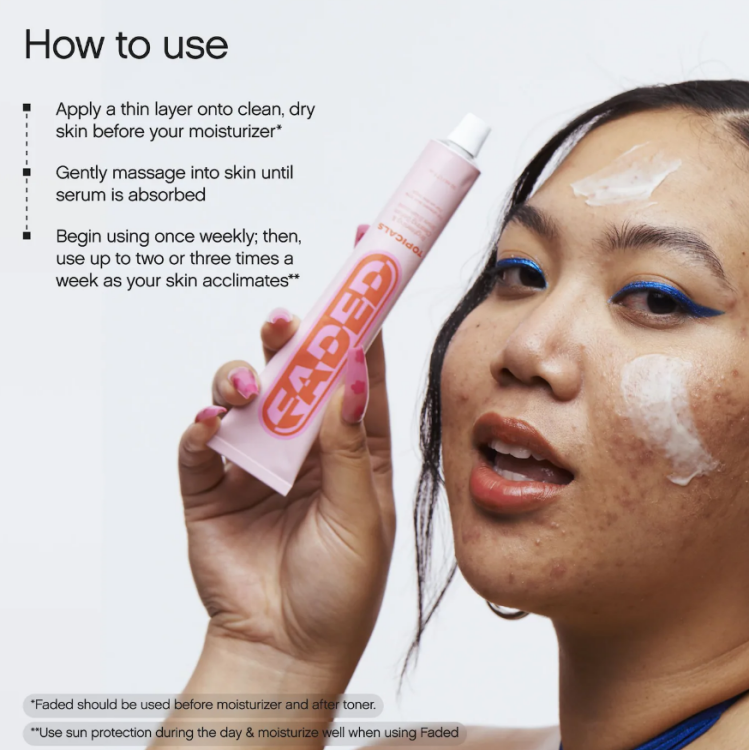 Topicals, Faded Serum for Dark Spots & Discoloration