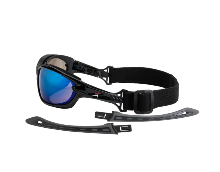 EyeframesInt-XP-11001-PC-1&2, Mirror Lens  Safety Sunglasses, Assorted Colors