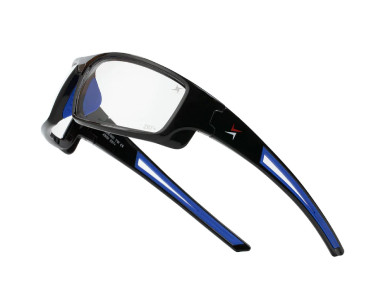 EyeframesInt-XP-11002-PC-CL, Clear Lens Safety Glasses, Assorted Colors 