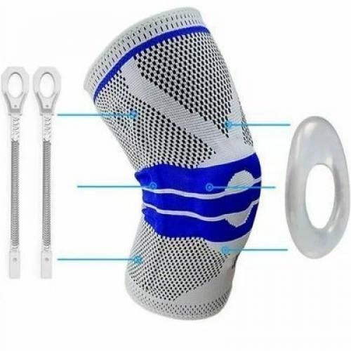 مشد الركبة مع سيلكون حول الركبة ودعامات نوع ممتاز 