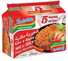 اندومي خمسات مقلية متبلة وحارة 5 حبات