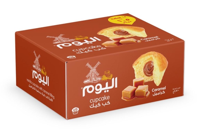 اليوم كب كيك 450 غ كراميل محشو
