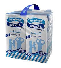 حليب السعوديه 1 لتر  4 حبات