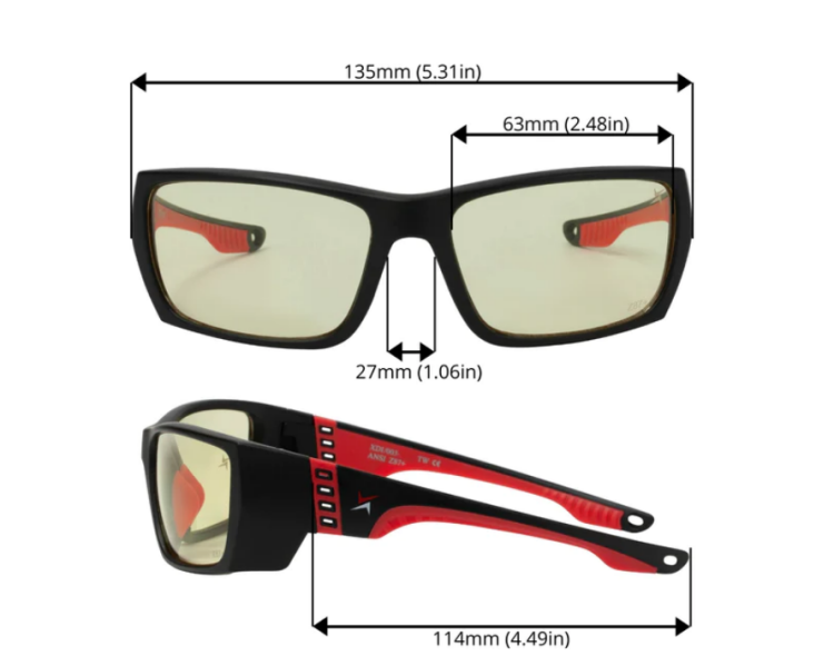 EyeframesInt-XP-11003-PC-ND, Night Driving Safety Glasses, Assorted Colors 
