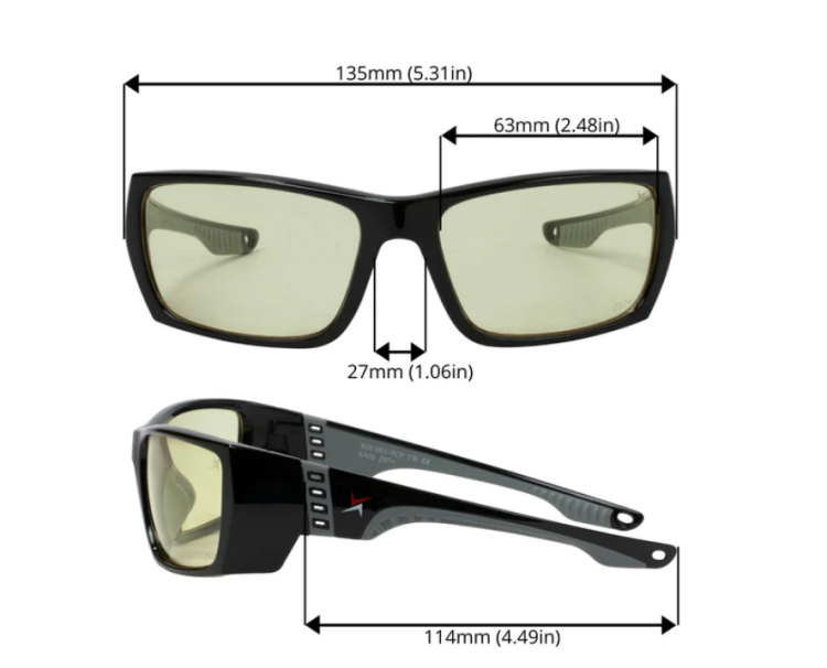 EyeframesInt-XP-11003-PC-ND, Night Driving Safety Glasses, Assorted Colors 