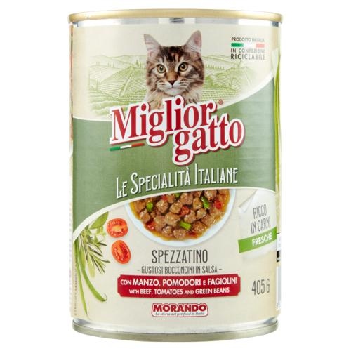 Miglior gatto Specialties Stew with Beef, Tomatoes and Green Beans chunks  405g