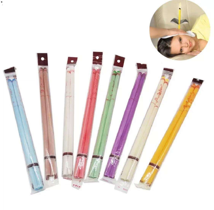  شموع تنظيف الأذن من المادة الصمغية عدد 2 قطعة 