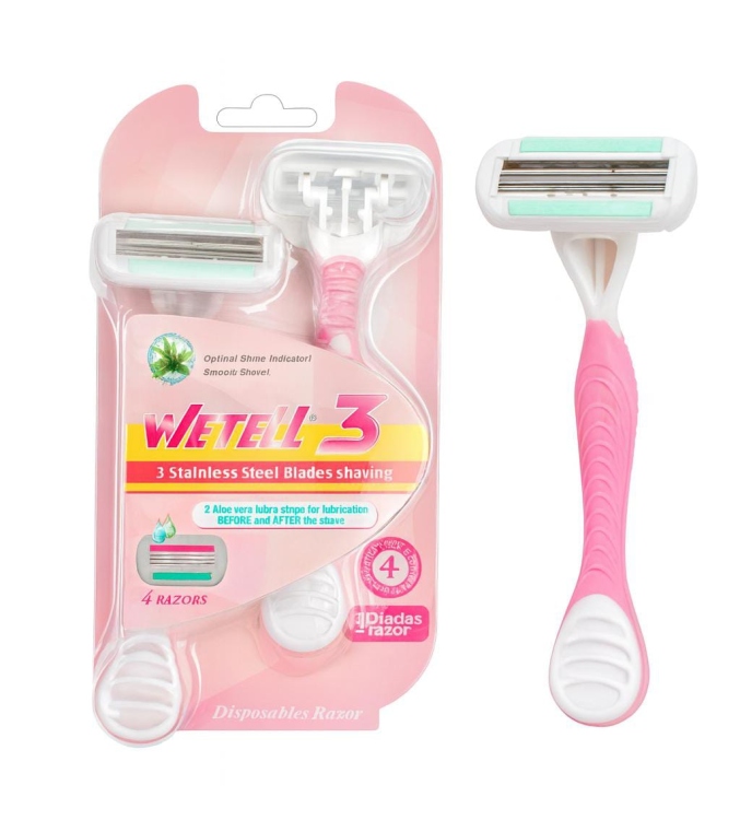 ماكنة ويتل النسائية 3 شفرات عدد 4 ماكنات  