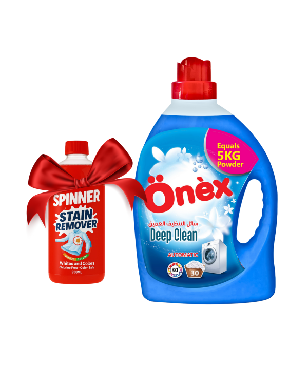 سائل الغسيل اونيكس 3لتر  مع هدية مزيل بقع سبينر 