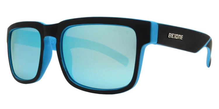 EyeframesInt-DY-PL-11J3005 - Junior Square Flat Top Keyhole Polarized Sunglasses, Assorted Colors