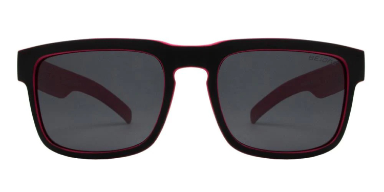 EyeframesInt-DY-PL-11J3005 - Junior Square Flat Top Keyhole Polarized Sunglasses, Assorted Colors