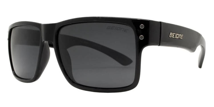 EyeframesInt-DY-PL-11J 3003 - Junior Rectangular Horn Rimmed Polarized Sunglasses with Studs, Assorted Colors