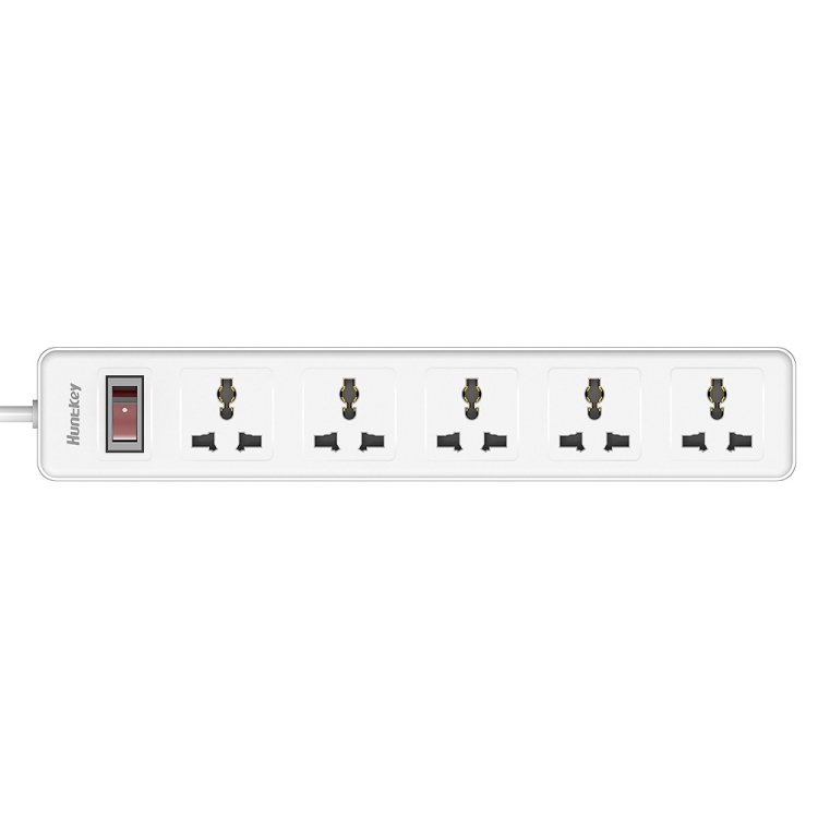 HUNTKEY SSZ501 5 PORT UK PLUG POWER STRIP