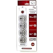 HUNTKEY SZN401 4 PORTS EU PLUG POWER STRIP 1.8M