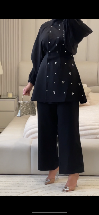 طقم رسمي شك اسود