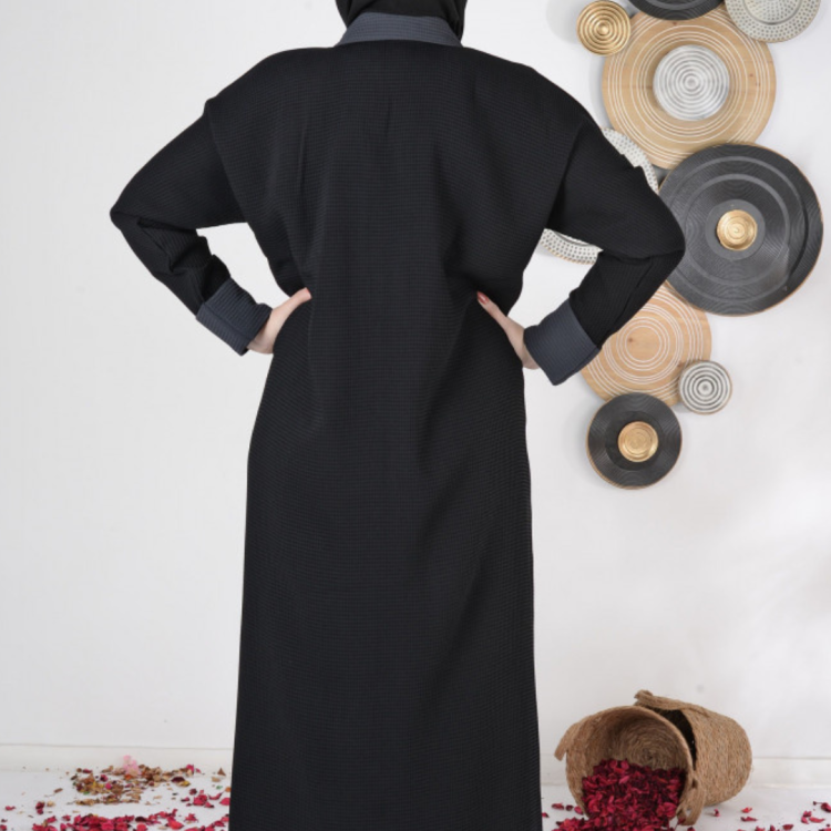 عباية كريب رصاصي 