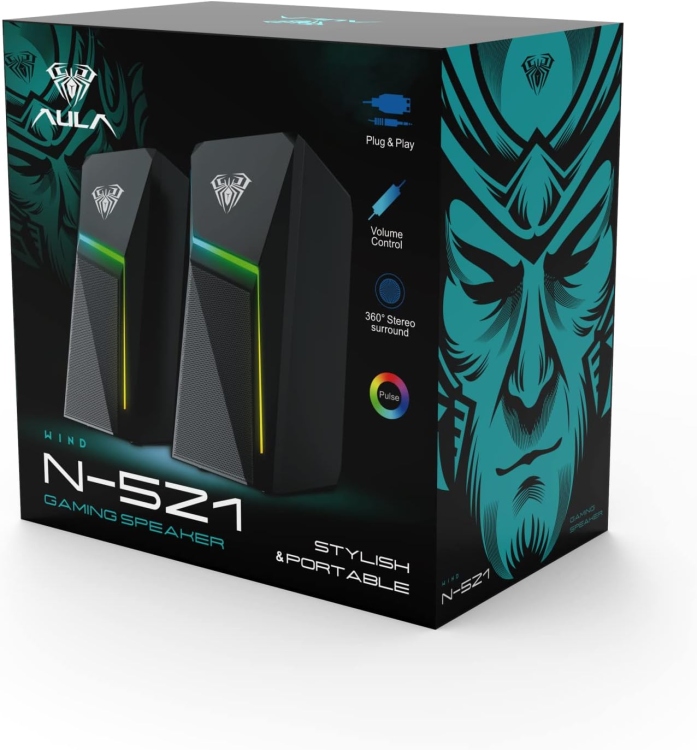 AULA N-521  RGB DESKTOP SPEAKER 2.0
