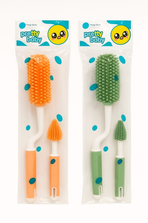 فرشاة سيليكون لتنظيف الرضاعات من برتي بيبي