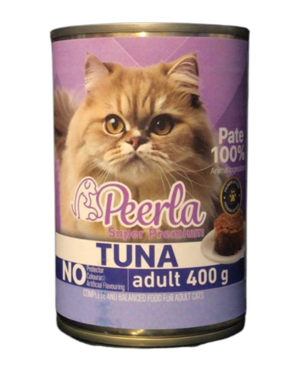 طعام رطب للقطط البالغة بالتونه باتيه من بيرلا 