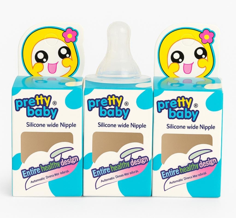 حلمات اطفال رفيعة من برتي بيبي 