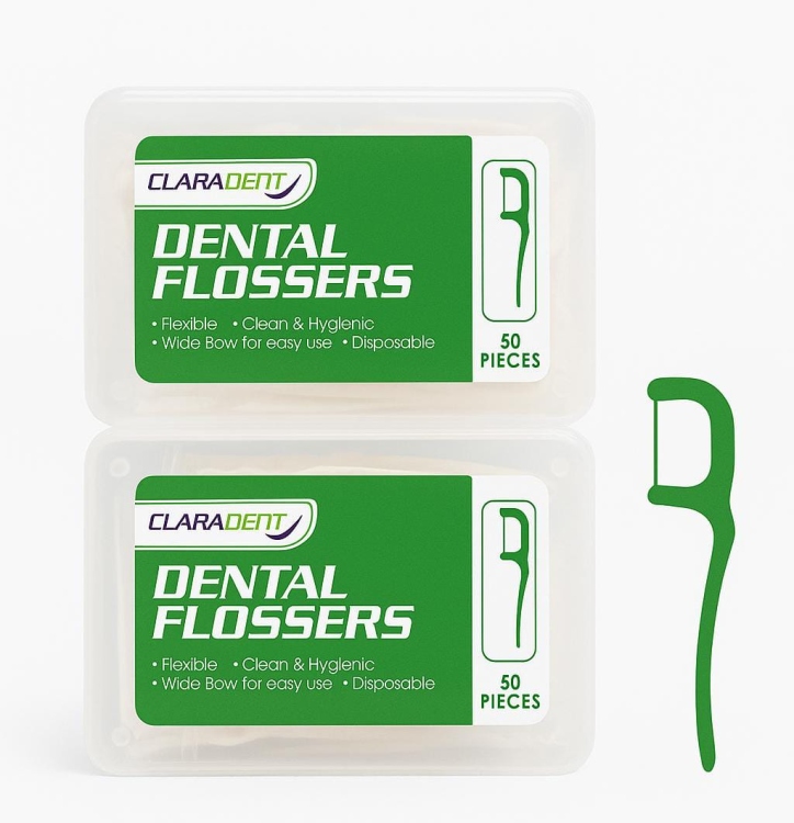 نكاشة تنظيف اسنان عرض علبتين عدد 100 قطعة