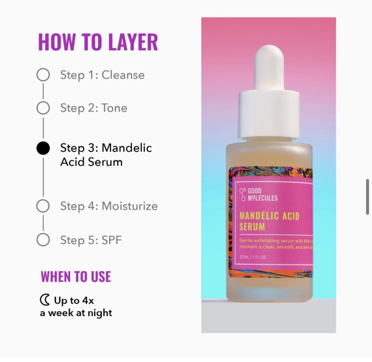 good molecules mandelic acid Serum سيروم مقشر المندليك اسد اللطيف جدا