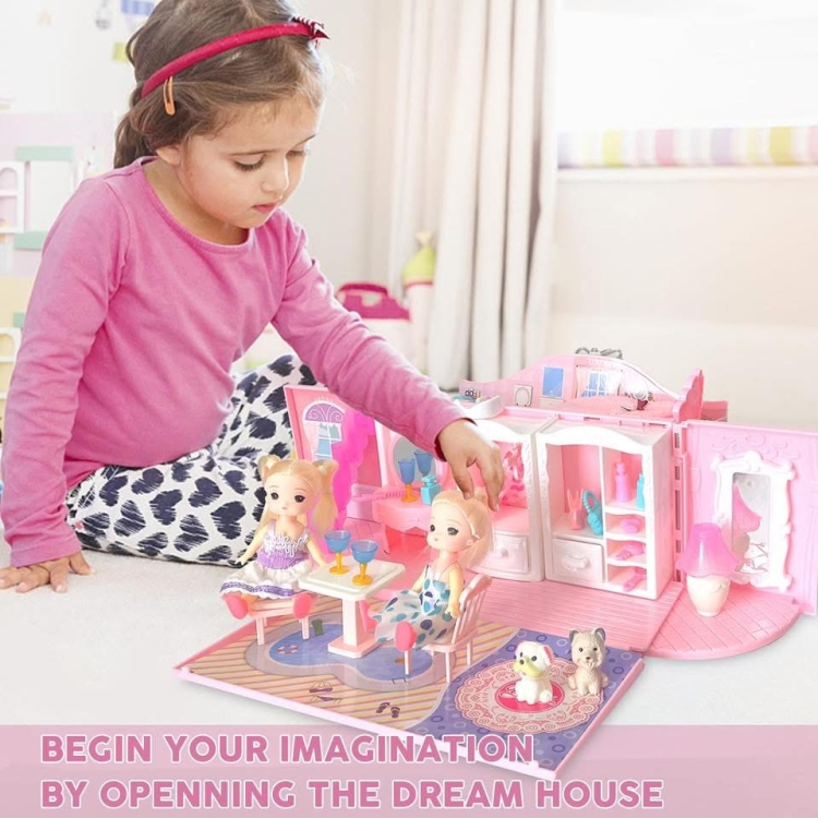 قصر باربي 2 في 1 وشنتة بنفس الوقت 41 قطعة