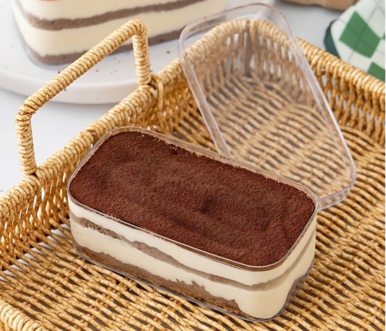 علب كرستال مستطيل قياس 12×6 ارتفاع 5 سم 10 قطع 230 مل 