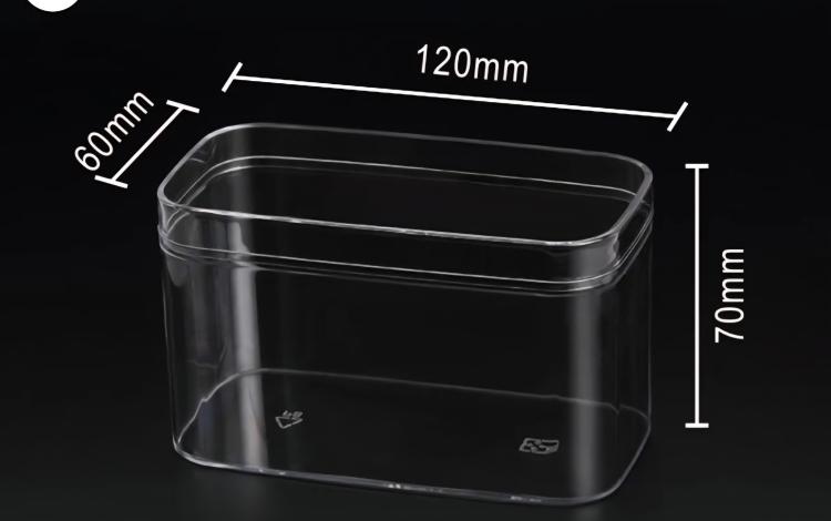 عكرستال مستطيل 12×6 ارتفاع 7 سعه 370 مل 10 قطع 