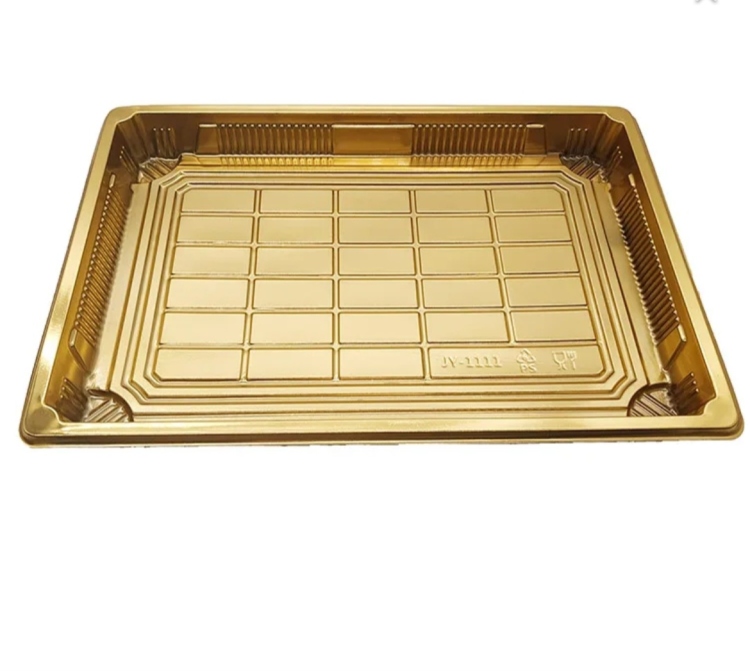 سوشي ذهبي قياس 25×18 ارتفاع 5 سم 