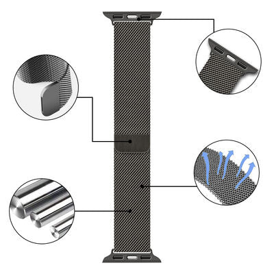 حزام ساعة  Minalo stainless steel 38-40MM (235mm)