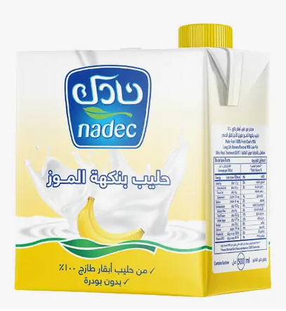 نادك حليب بنكهة الموز 500مل